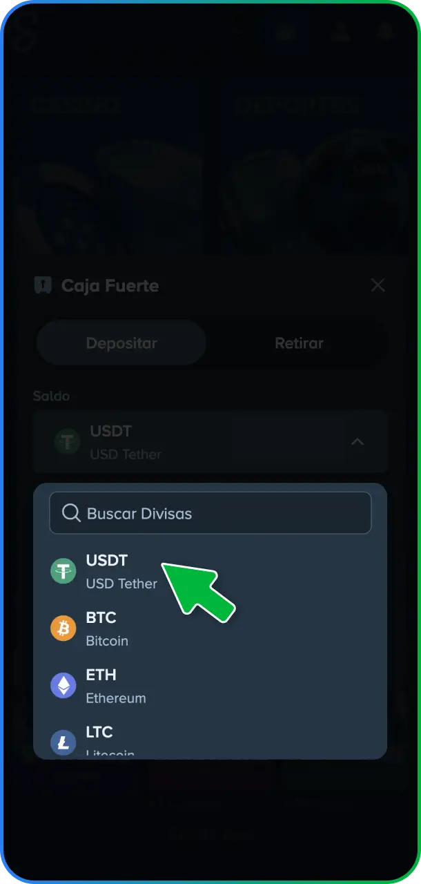 Elegí tu método de pago preferido, como SPEI, efectivo u opciones cripto en Stake México.