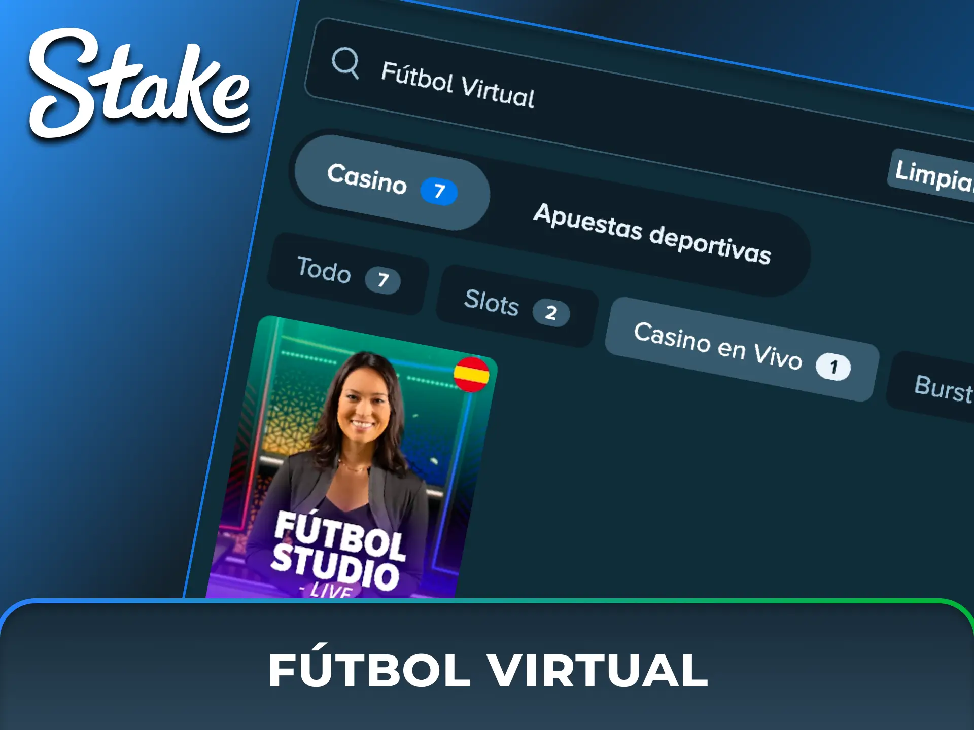 Apostá las 24 horas en partidos de fútbol virtual simulados con resultados al instante en Stake México.