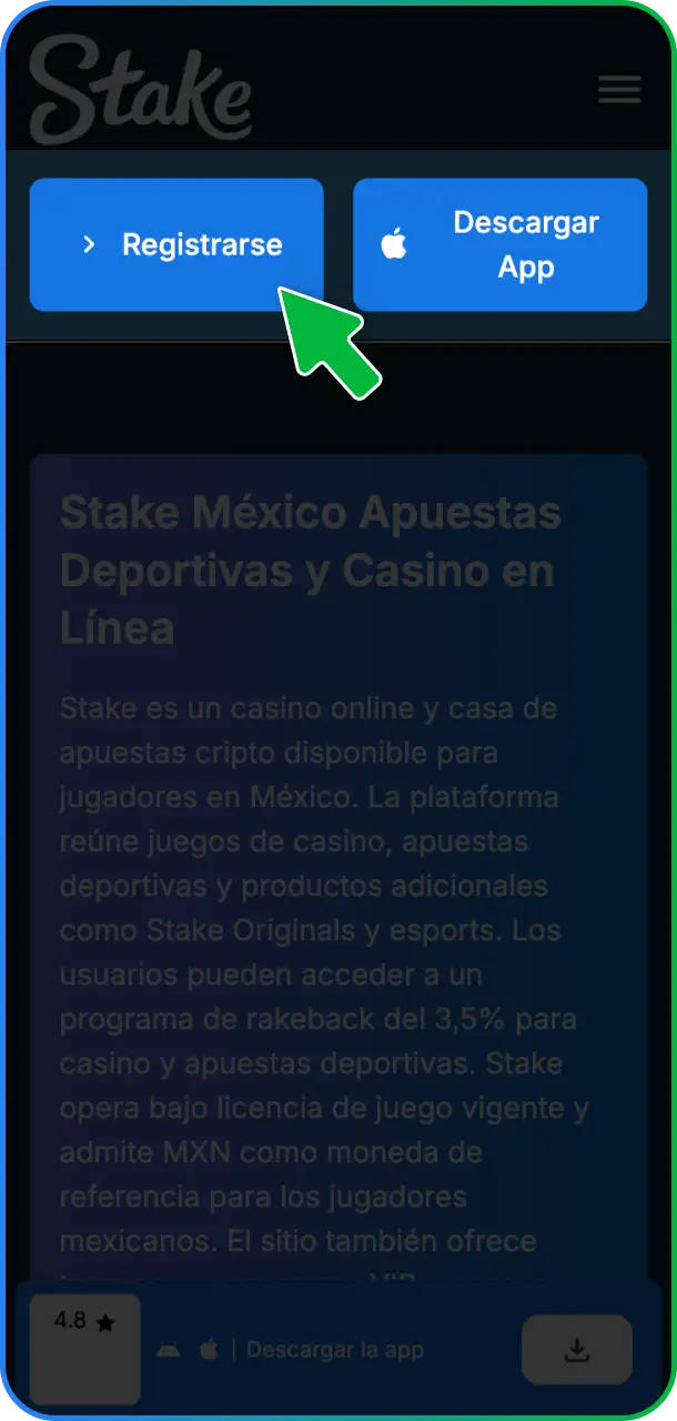 Crea tu Cuenta Completa el Registro Realiza tu Primer Depósito Empieza a Jugar o Apostar