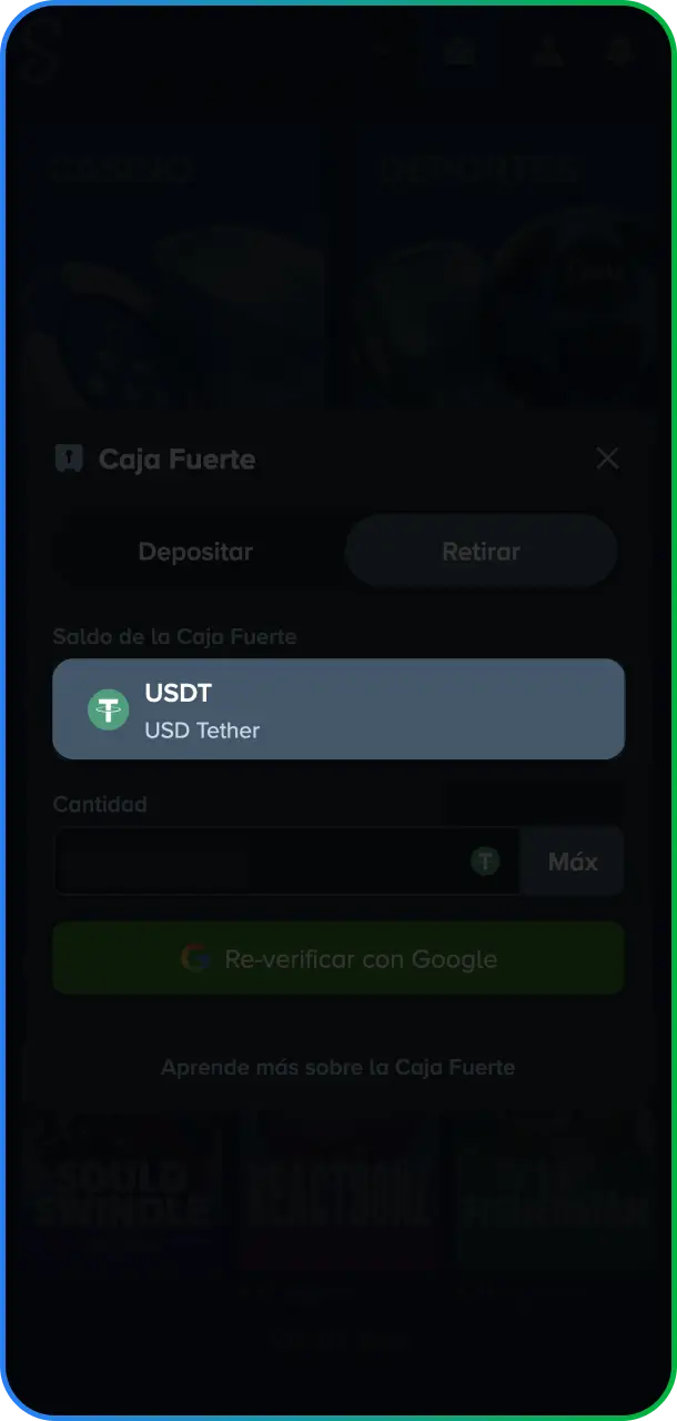 Verificá atentamente los datos de destino y el resumen de la operación antes de continuar en Stake México.