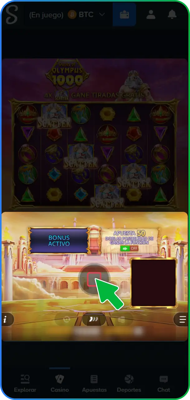 Definí el valor por giro y configurá el monto de tu jugada dentro de la interfaz del juego en Stake México.